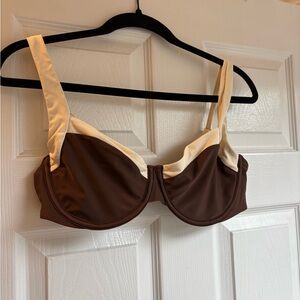 WORN ONCE Abercrombie brown and white bikini